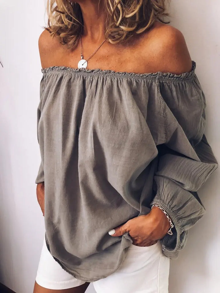Kylie | Off-Shoulder Blouse met Elegante Ballonmouwen