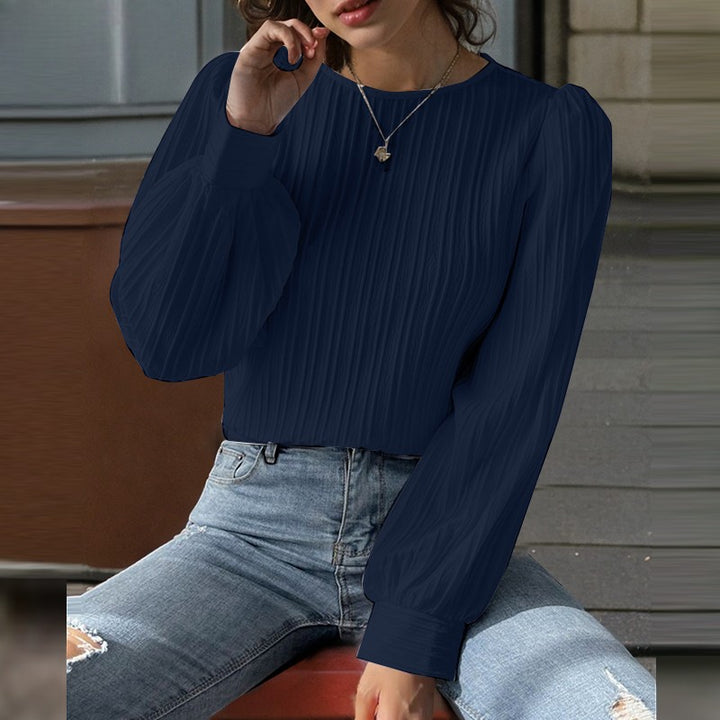 Amyra - Elegante Plissé Blouse voor Dames