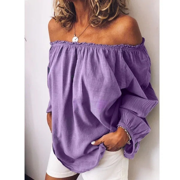 Kylie | Off-Shoulder Blouse met Elegante Ballonmouwen