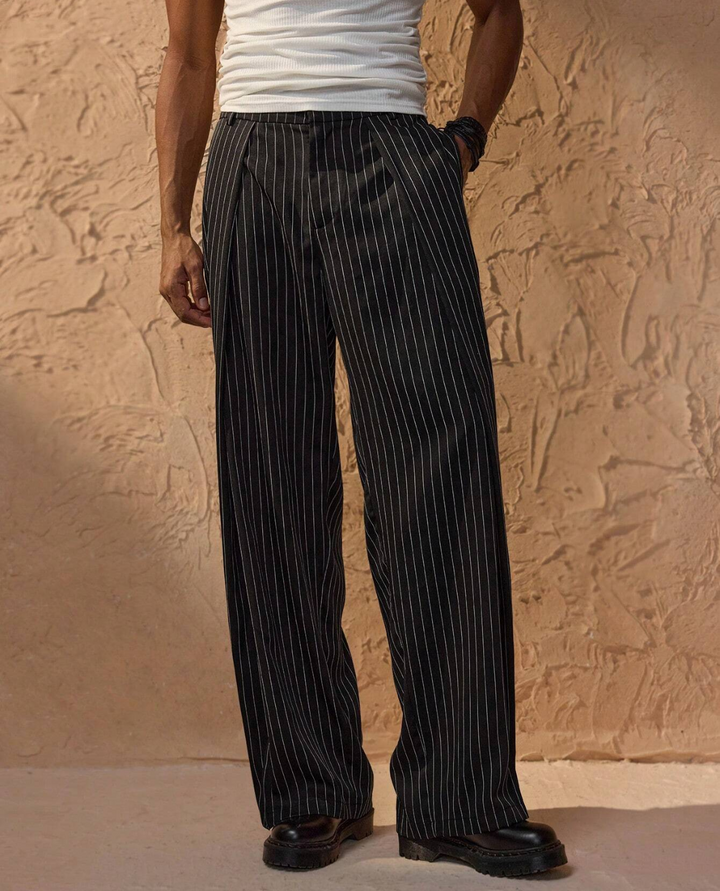 Mowa | Pinstripe Trousers
