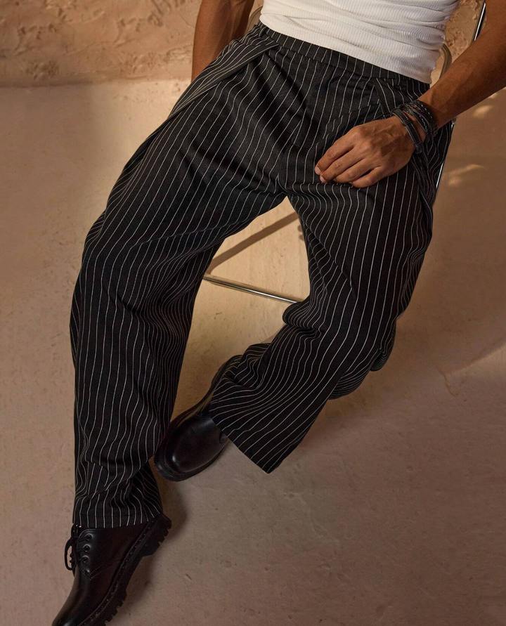 Mowa | Pinstripe Trousers
