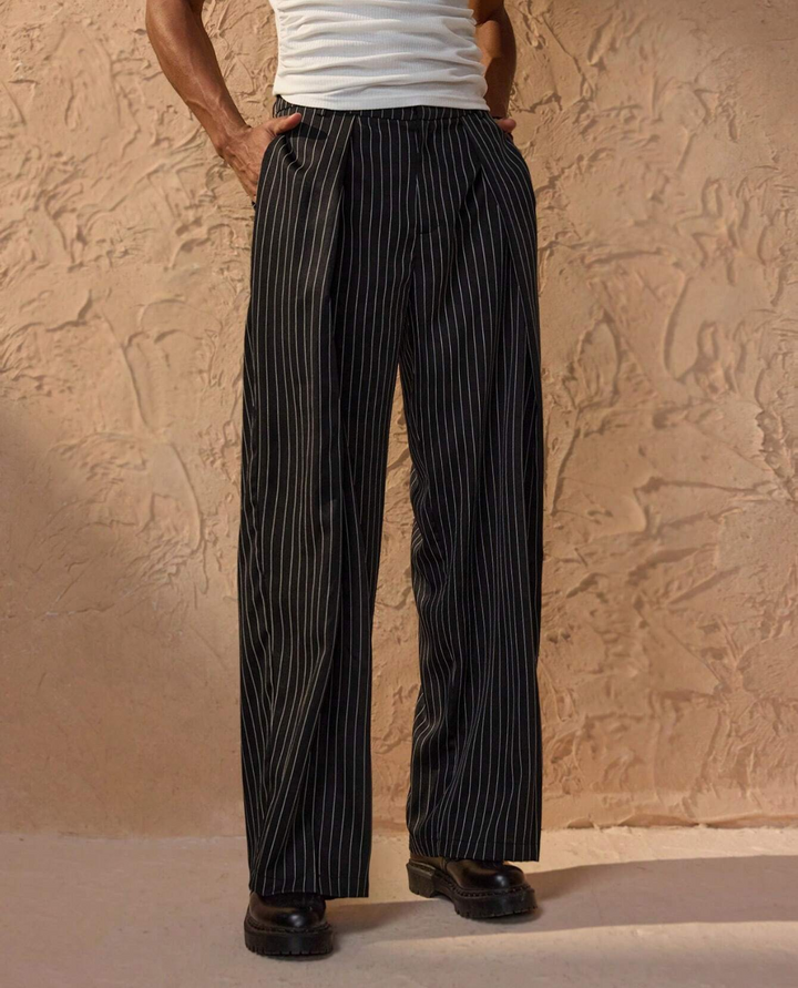 Mowa | Pinstripe Trousers