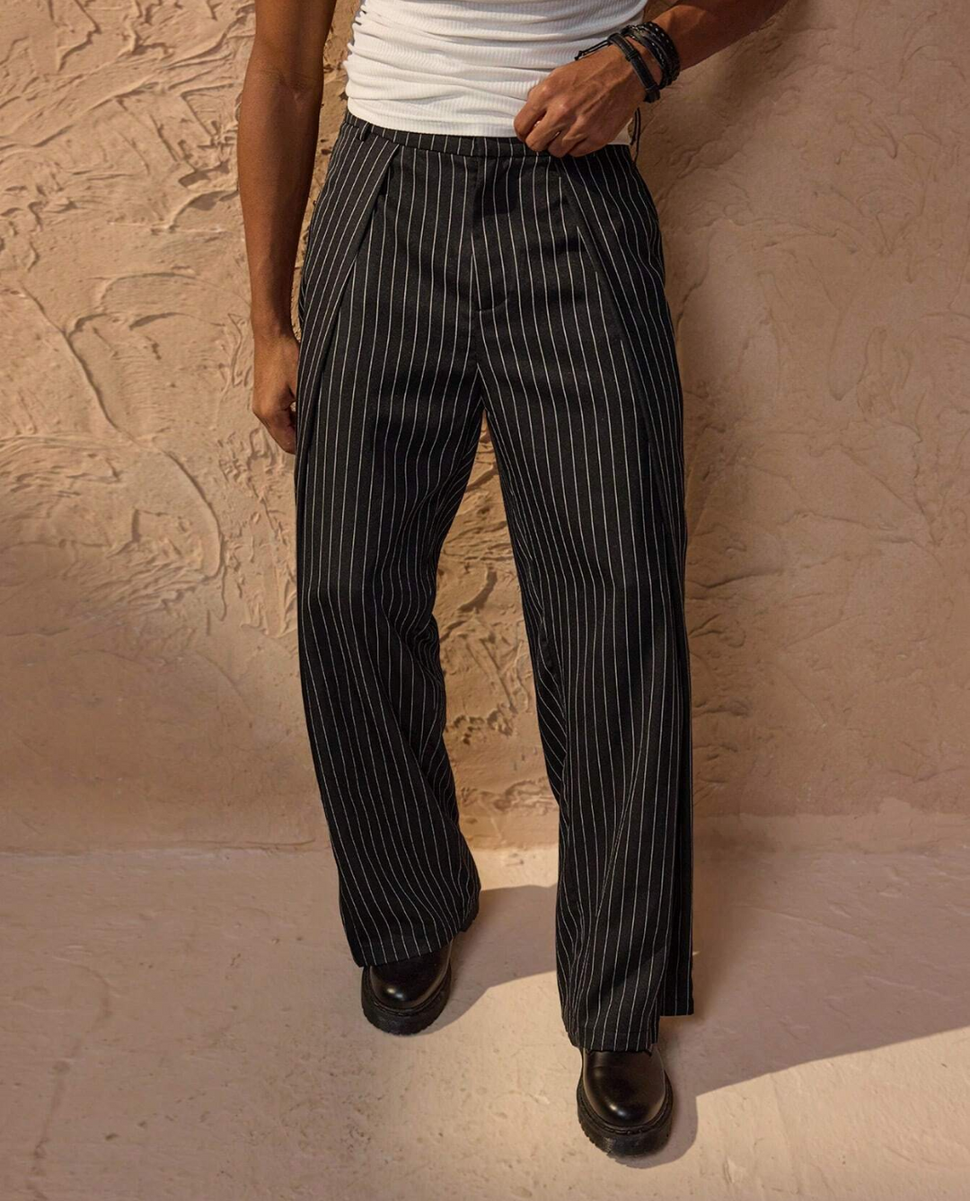Mowa | Pinstripe Trousers