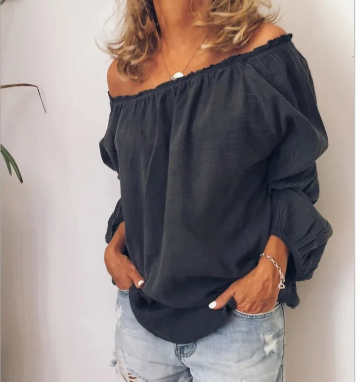 Kylie | Off-Shoulder Blouse met Elegante Ballonmouwen