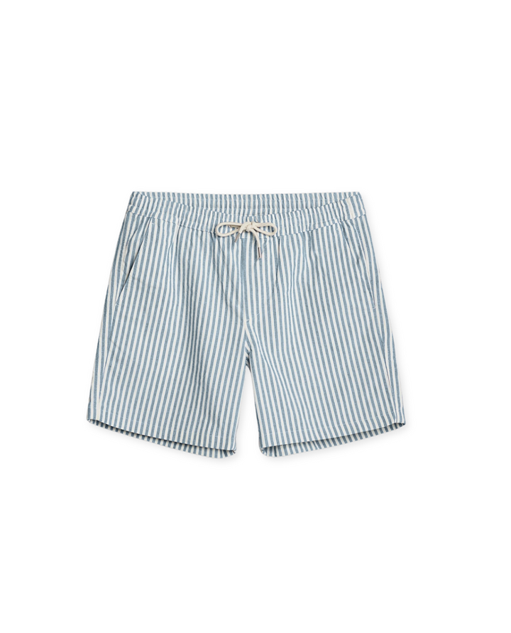 Mowa | Striped Linen Shorts