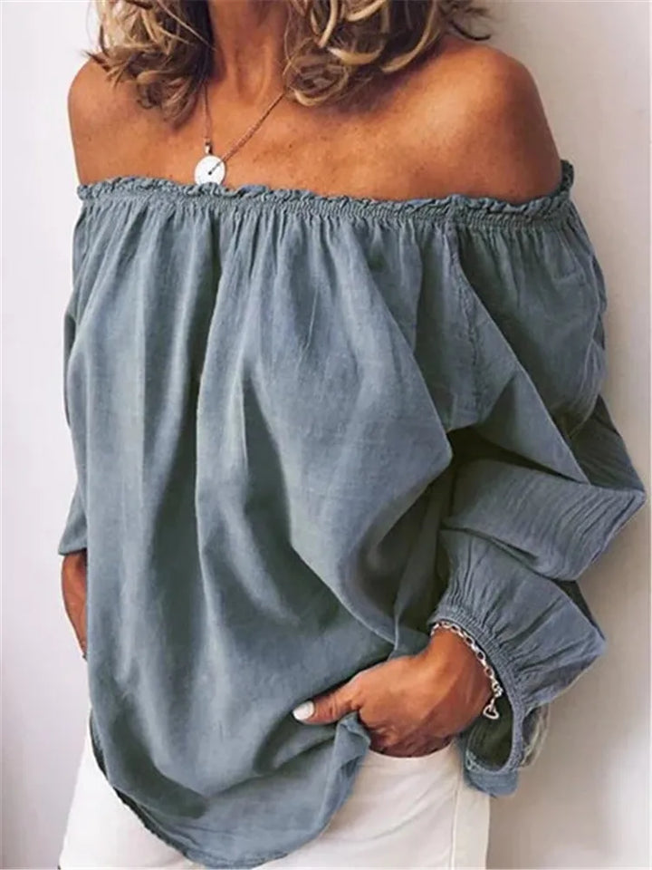 Kylie | Off-Shoulder Blouse met Elegante Ballonmouwen