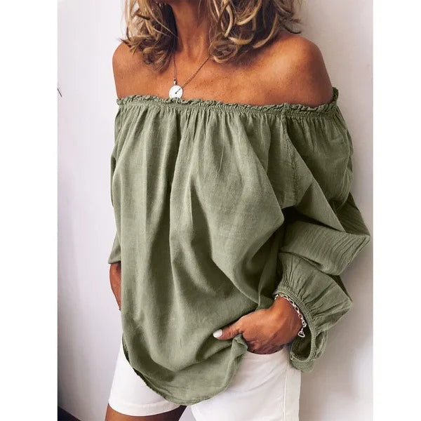 Kylie | Off-Shoulder Blouse met Elegante Ballonmouwen