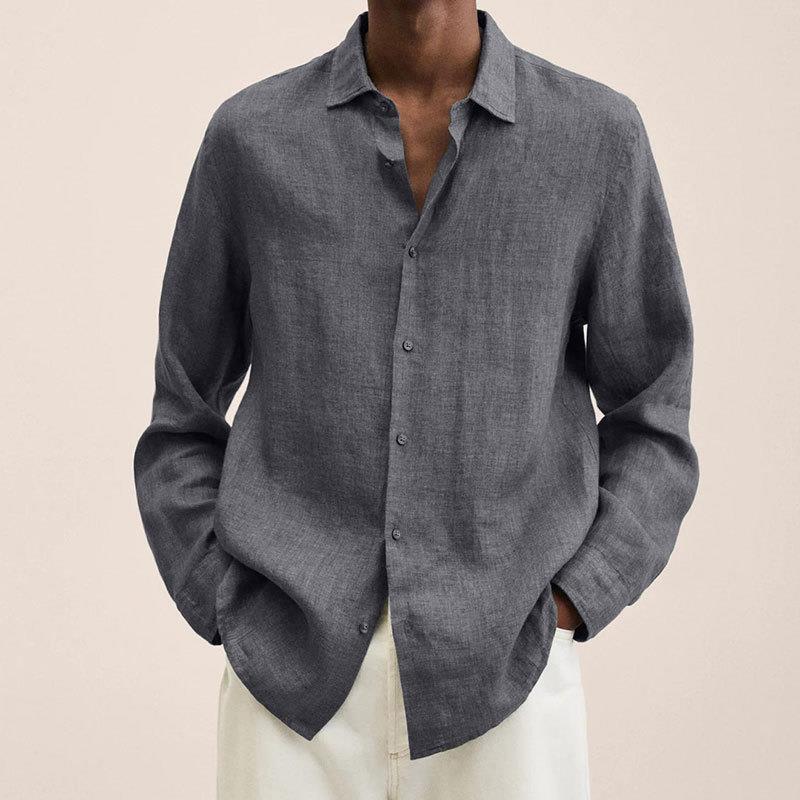Heren Overhemd – Relaxed Fit – Natuurlijke Stoffen – Ademend Casual Design