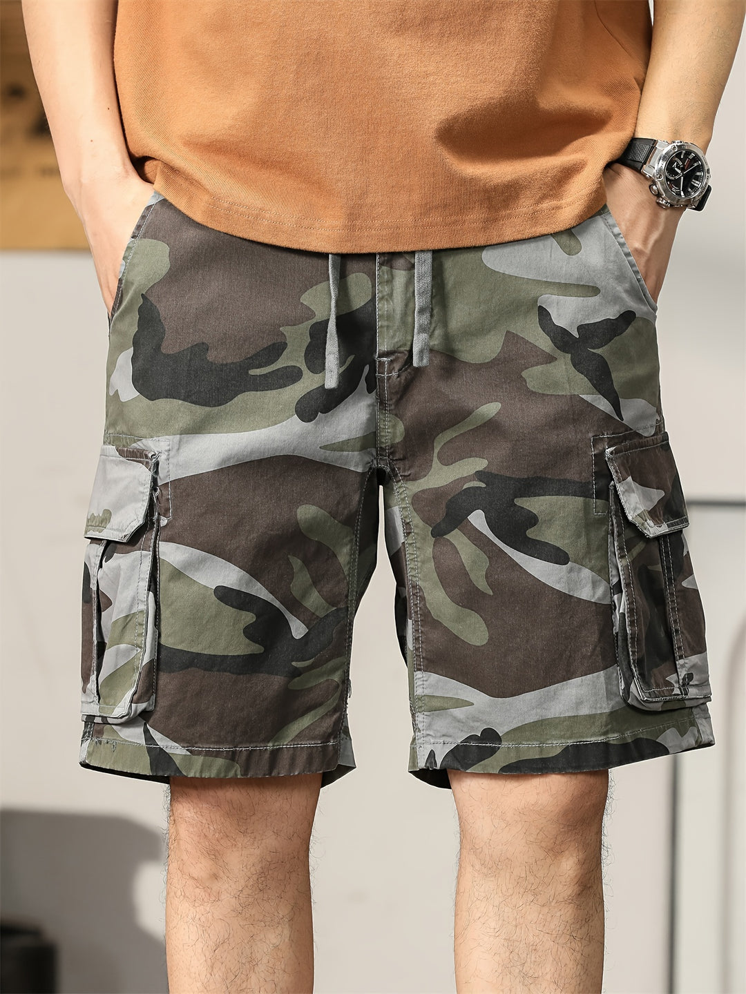 Abel | Camouflage Cargo Shorts voor de Actieve Man