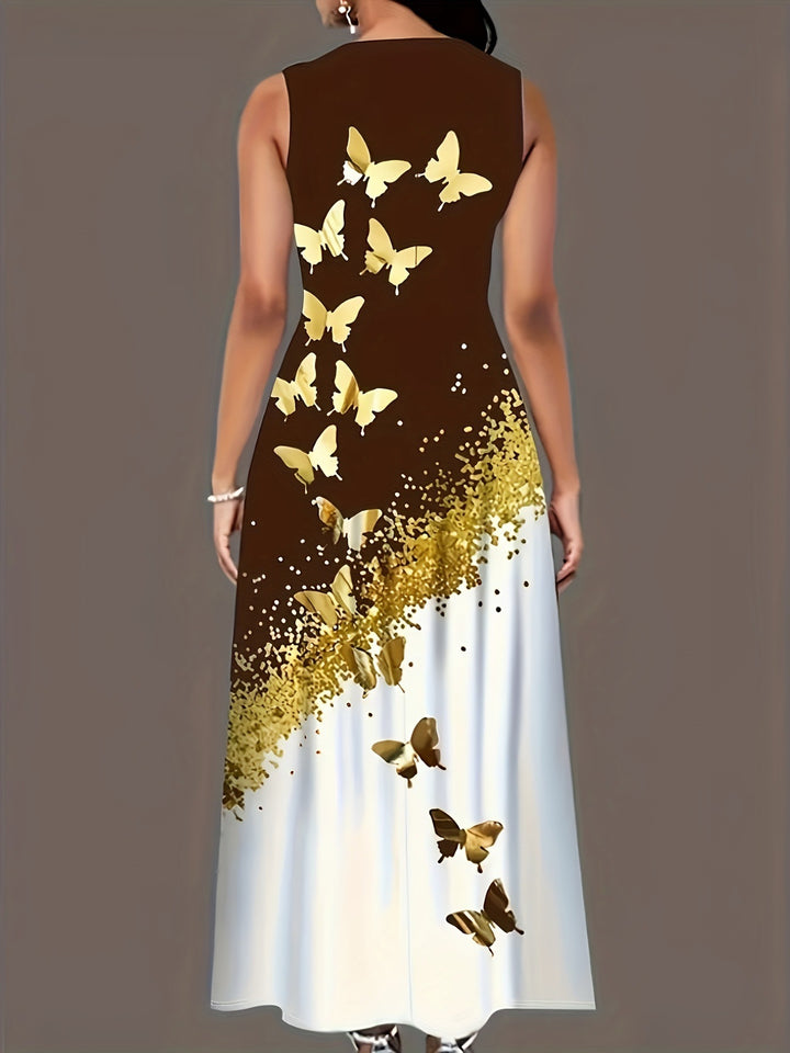 Adaline | Elegante Vlinderjurk Met Pockets En Vloeiende Pasvorm