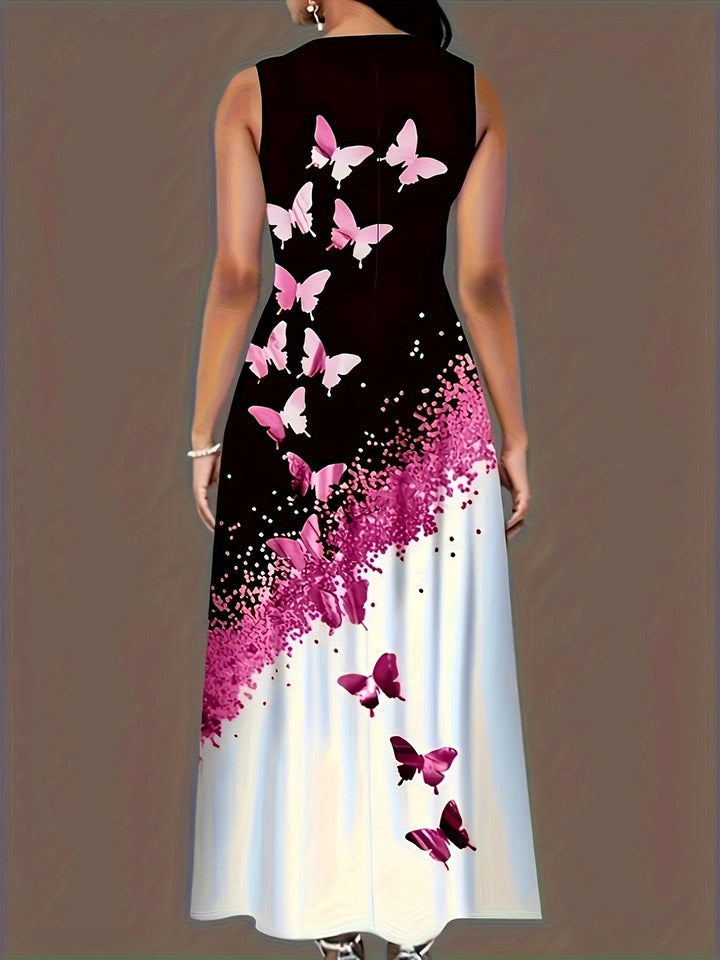 Adaline | Elegante Vlinderjurk Met Pockets En Vloeiende Pasvorm