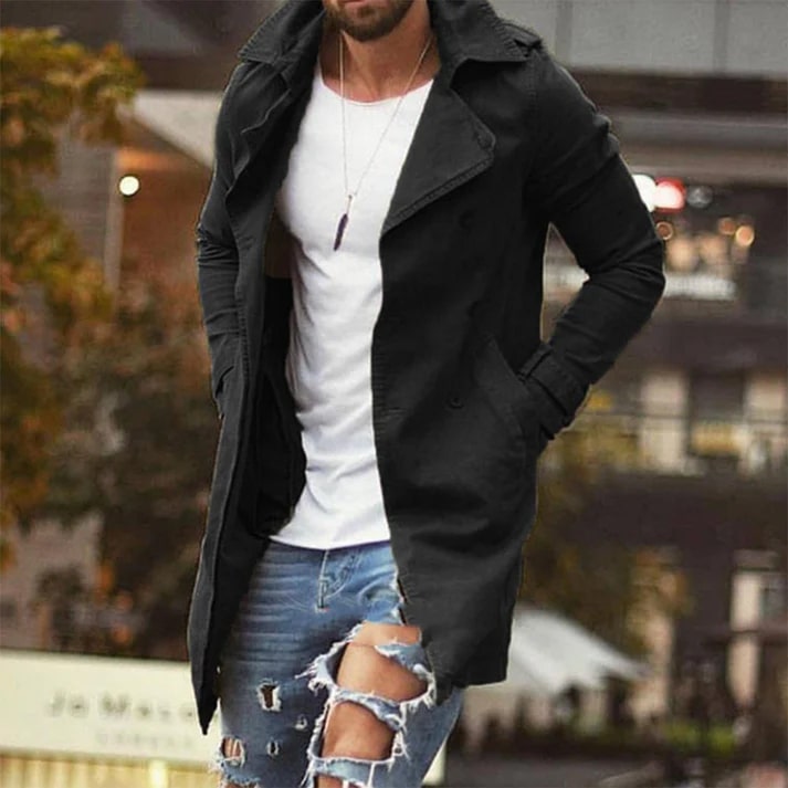 Albert - Tijdloze Heren Trenchcoat voor Elke Gelegenheid