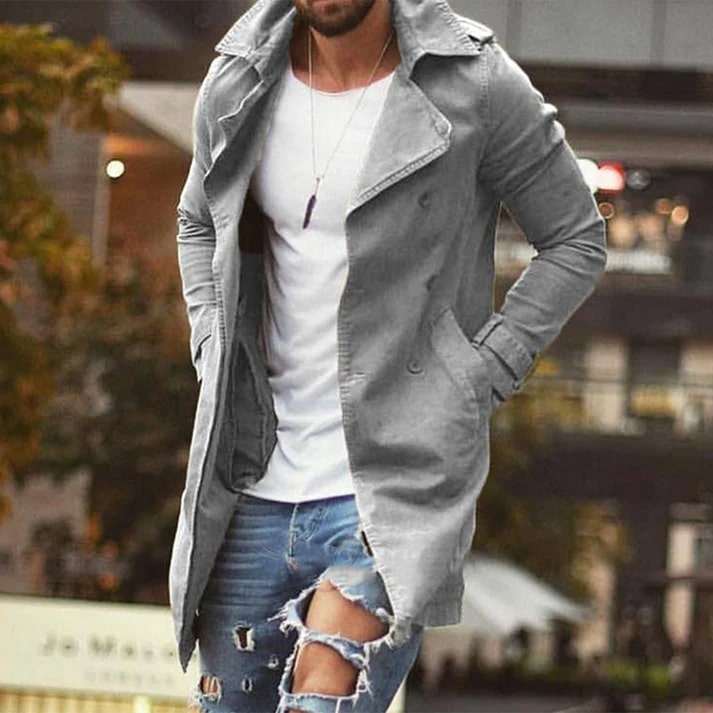 Albert - Tijdloze Heren Trenchcoat voor Elke Gelegenheid