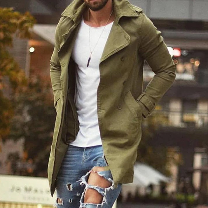 Albert - Tijdloze Heren Trenchcoat voor Elke Gelegenheid