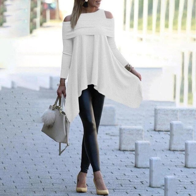 Alianna - Elegante Off-Shoulder Tuniek voor Dames