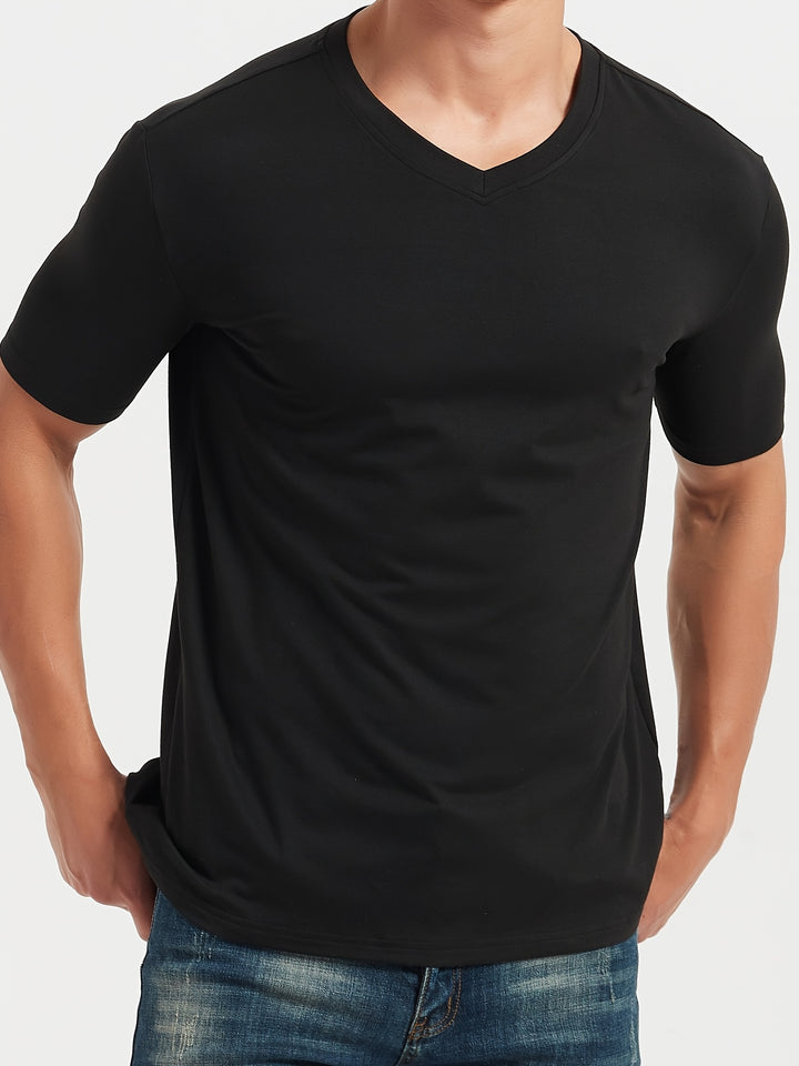 Allen | Casual V-Hals T-shirt voor Heren