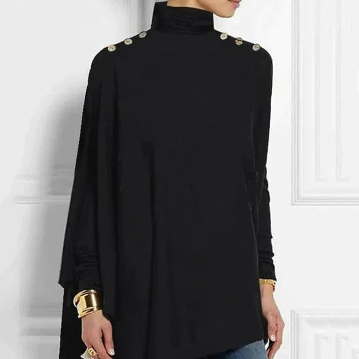 Allyson - Elegante Asymmetrische Top met Knopen