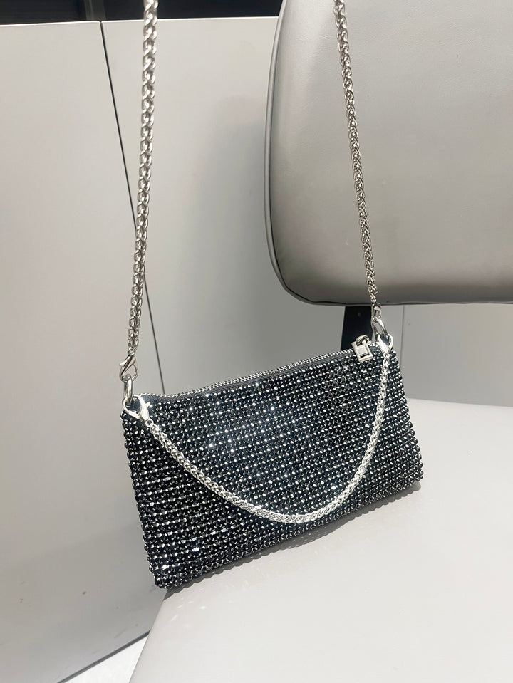 Althea | Stralende Kristallen Schoudertas met Luxe Afwerking