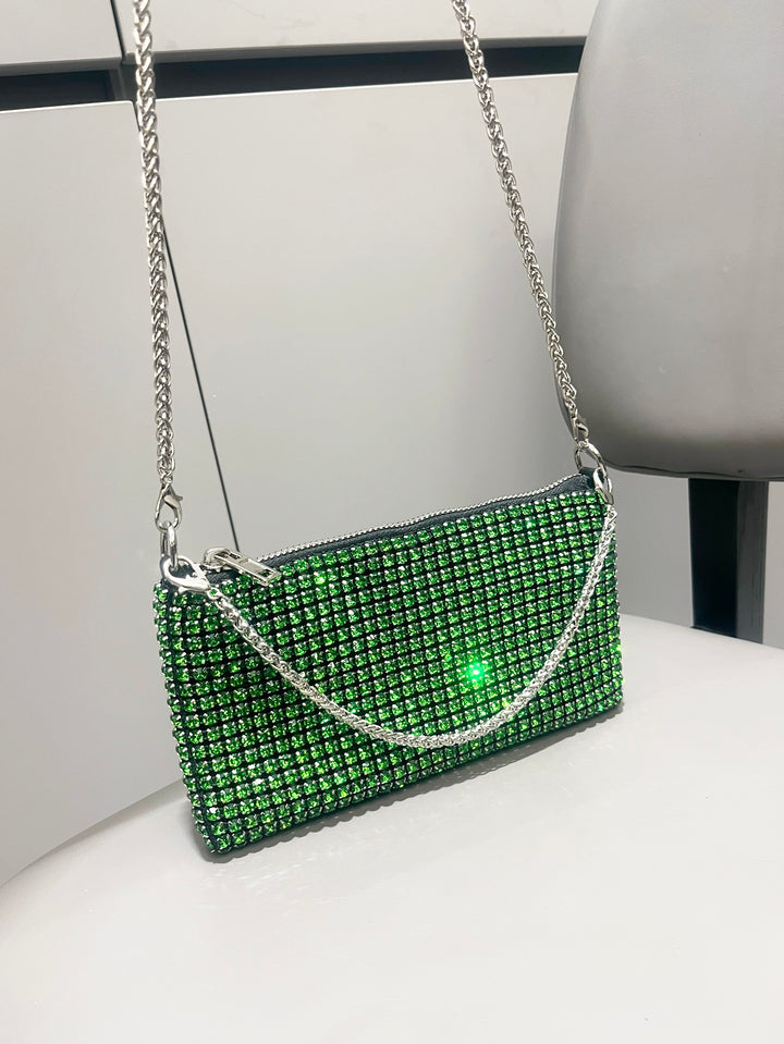 Althea | Stralende Kristallen Schoudertas met Luxe Afwerking