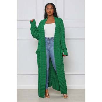 Amari | Luxe Lange Gebreide Cardigan met Pockets