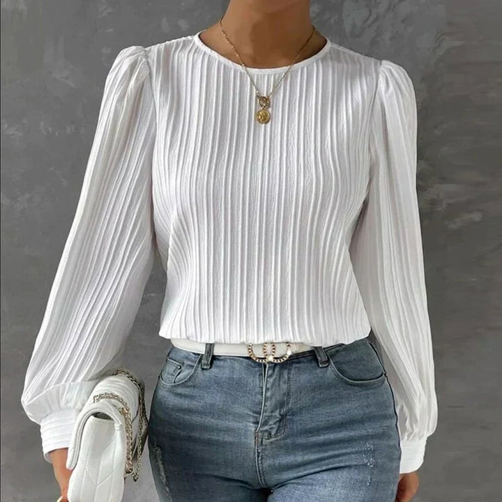 Amyra - Elegante Plissé Blouse voor Dames