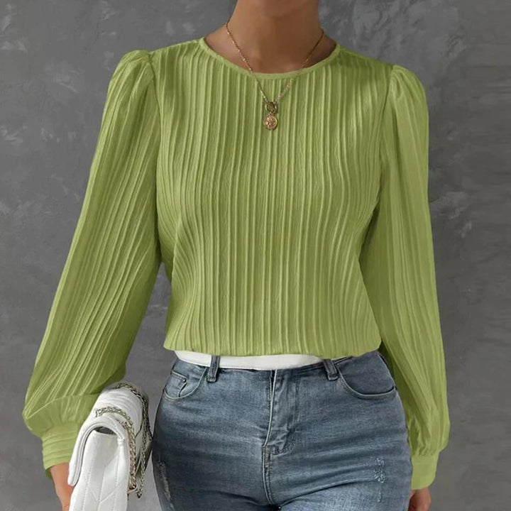Amyra - Elegante Plissé Blouse voor Dames