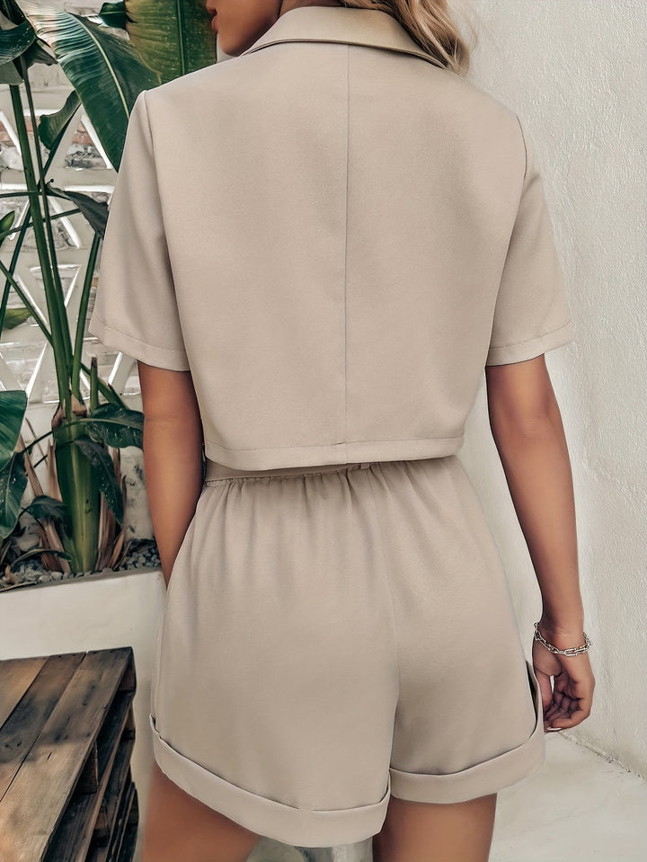 Anie | Blazermantel met Hoge Taille en Shorts