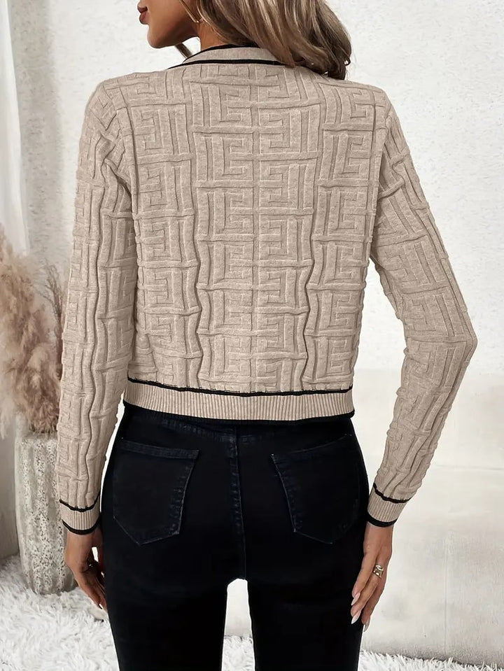 Anna | Luxe Contrast Trim Knit Vest
