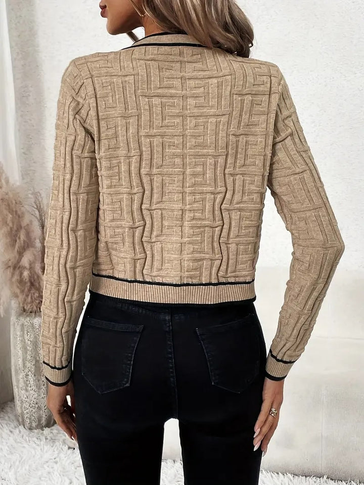 Anna | Luxe Contrast Trim Knit Vest
