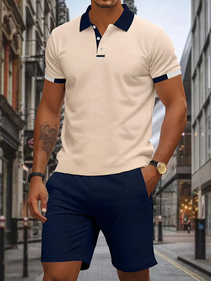 Anthony | Stijlvolle Polo Shirt Set met Korte Mouwen en Shorts