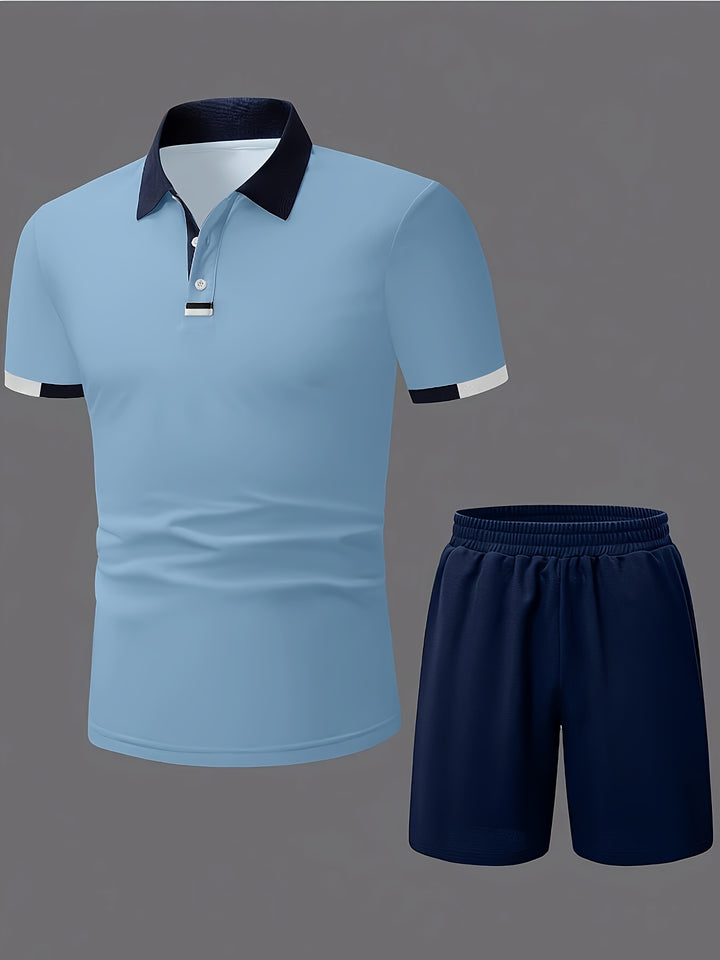 Anthony | Stijlvolle Polo Shirt Set met Korte Mouwen en Shorts