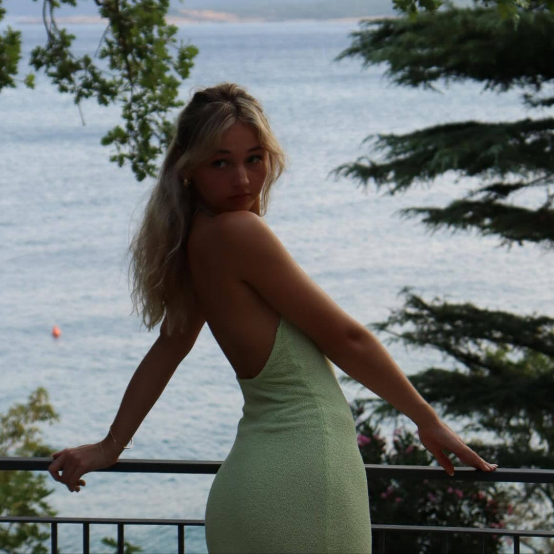 Ariella | Elegante Gebreide Maxi Jurk met Split