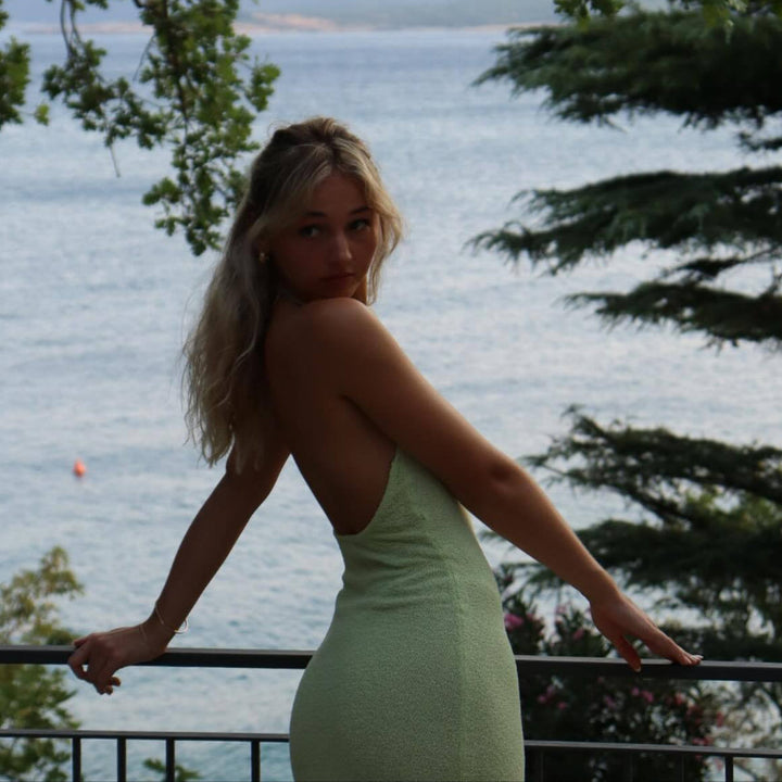Ariella | Elegante Gebreide Maxi Jurk met Split