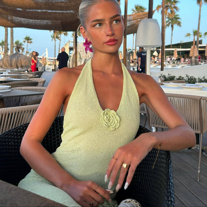 Ariella | Elegante Gebreide Maxi Jurk met Split