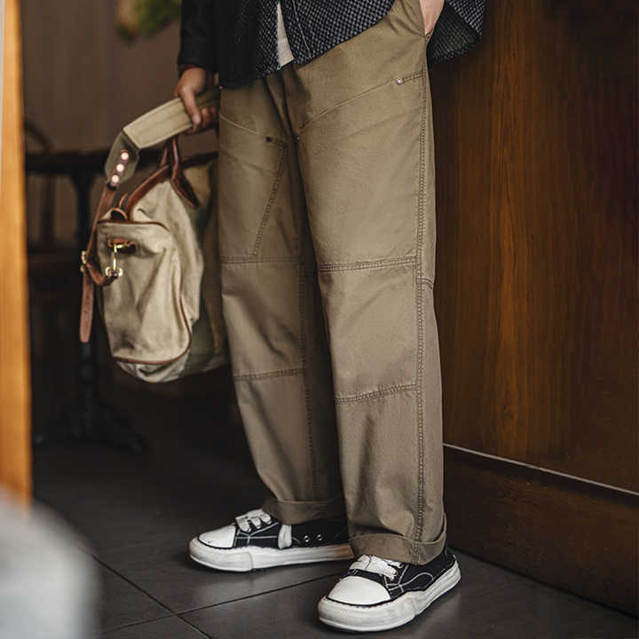 Arnold | Vintage Werkbroek met Grote Zakken en Elastische Taille