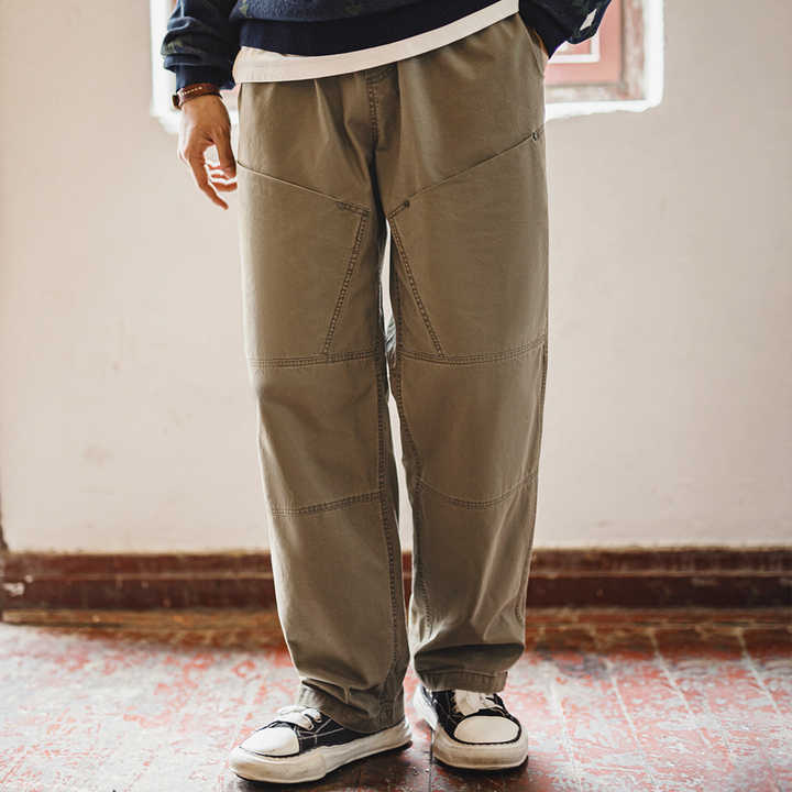 Arnold | Vintage Werkbroek met Grote Zakken en Elastische Taille