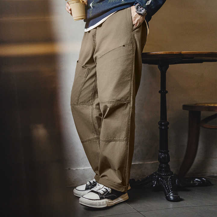 Arnold | Vintage Werkbroek met Grote Zakken en Elastische Taille