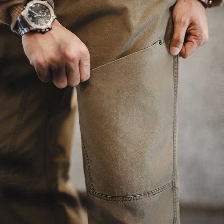 Arnold | Vintage Werkbroek met Grote Zakken en Elastische Taille