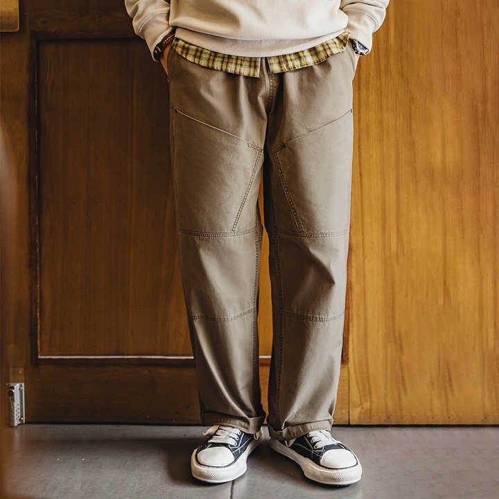 Arnold | Vintage Werkbroek met Grote Zakken en Elastische Taille