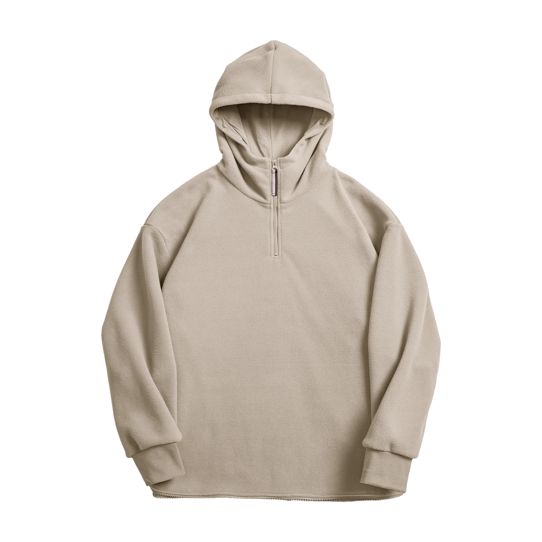 Aron | Stijlvolle Half-Zip Fleece Hoodie voor Heren