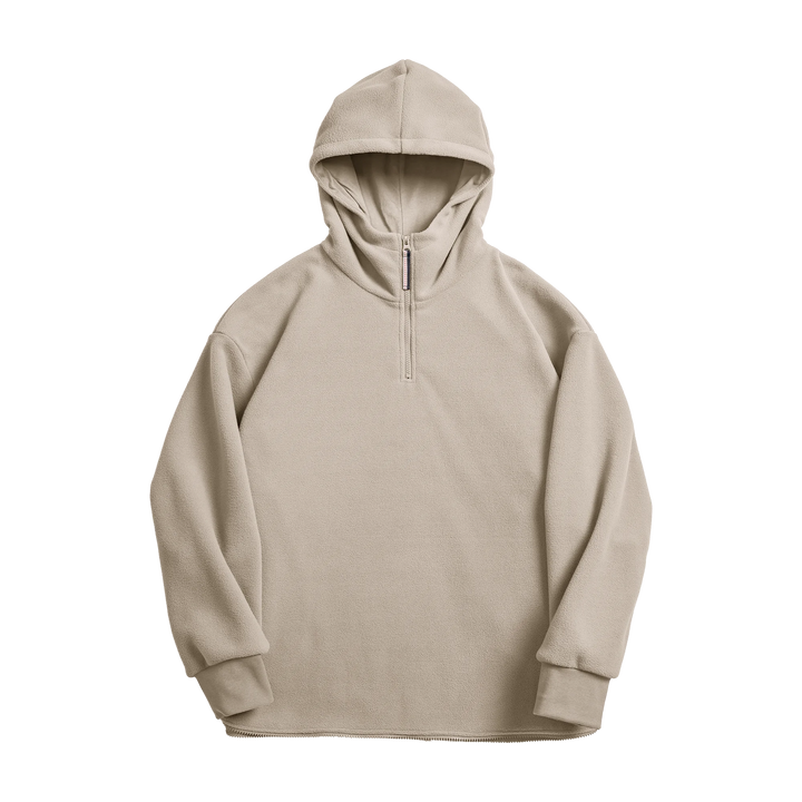 Aron | Stijlvolle Half-Zip Fleece Hoodie voor Heren