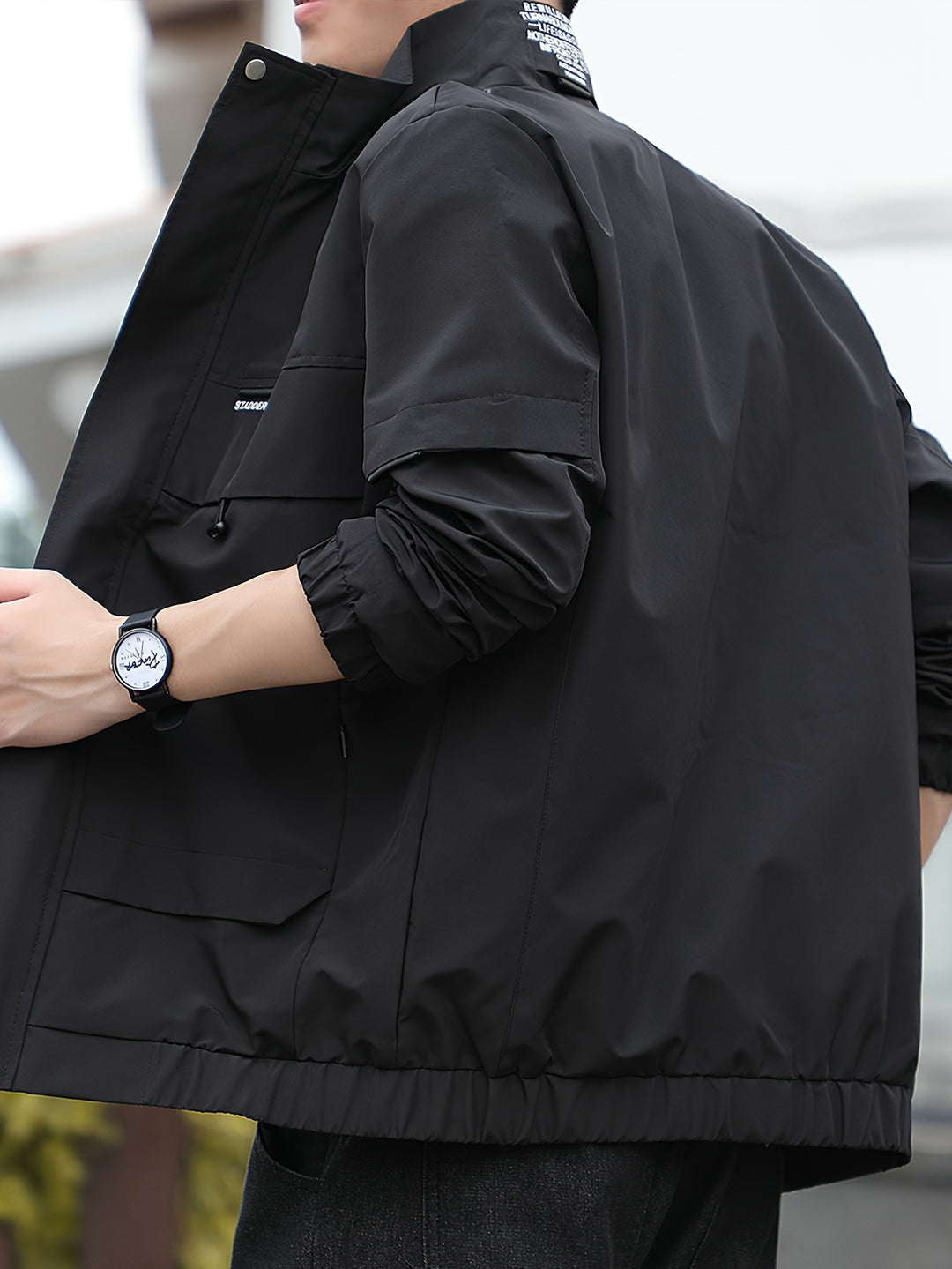 Ashton | Stijlvolle Werkjas voor Heren met Zakdetails