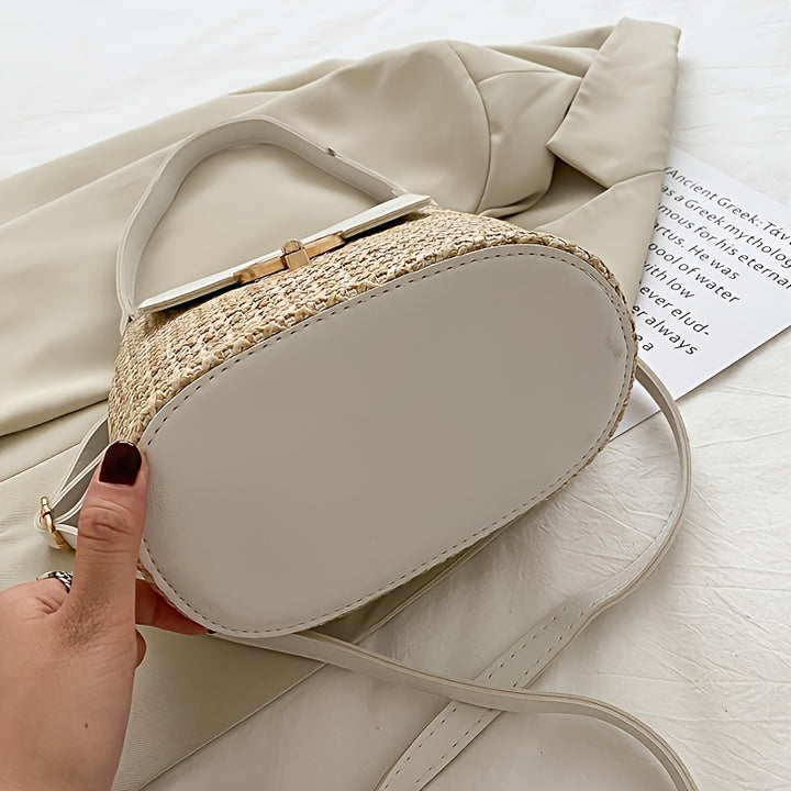 Avery | Chique Stro Handtas voor Dames