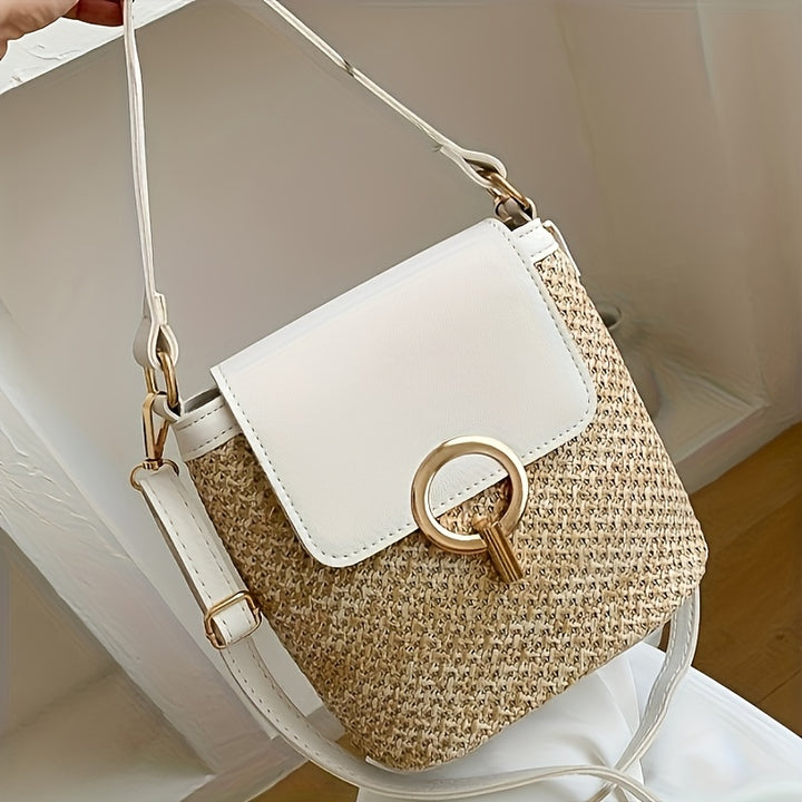Avery | Chique Stro Handtas voor Dames