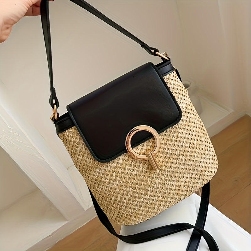Avery | Chique Stro Handtas voor Dames