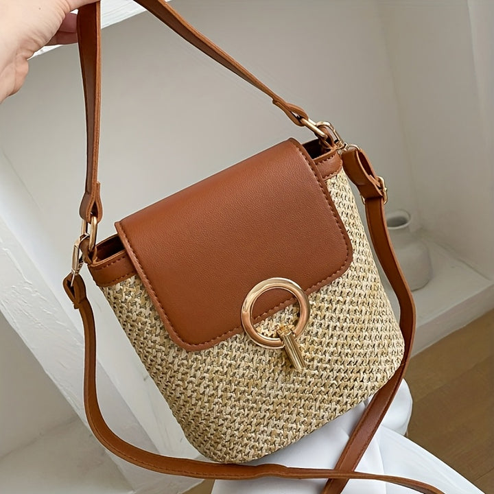Avery | Chique Stro Handtas voor Dames
