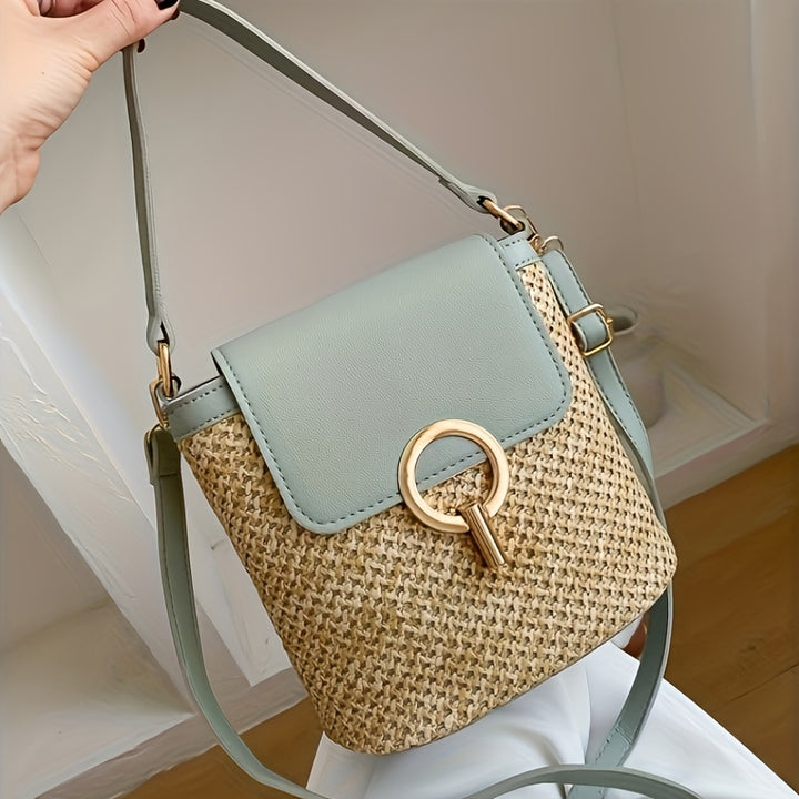 Avery | Chique Stro Handtas voor Dames