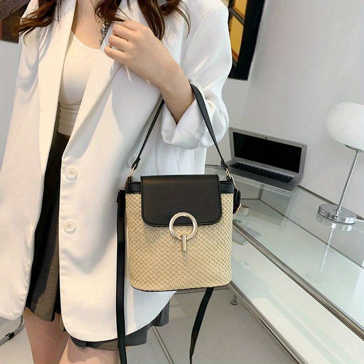 Avery | Chique Stro Handtas voor Dames
