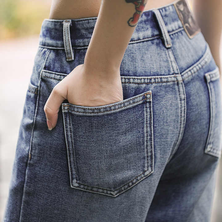 Beatrijs | Vintage Denim Broek voor Dames met Rechte Pijpen