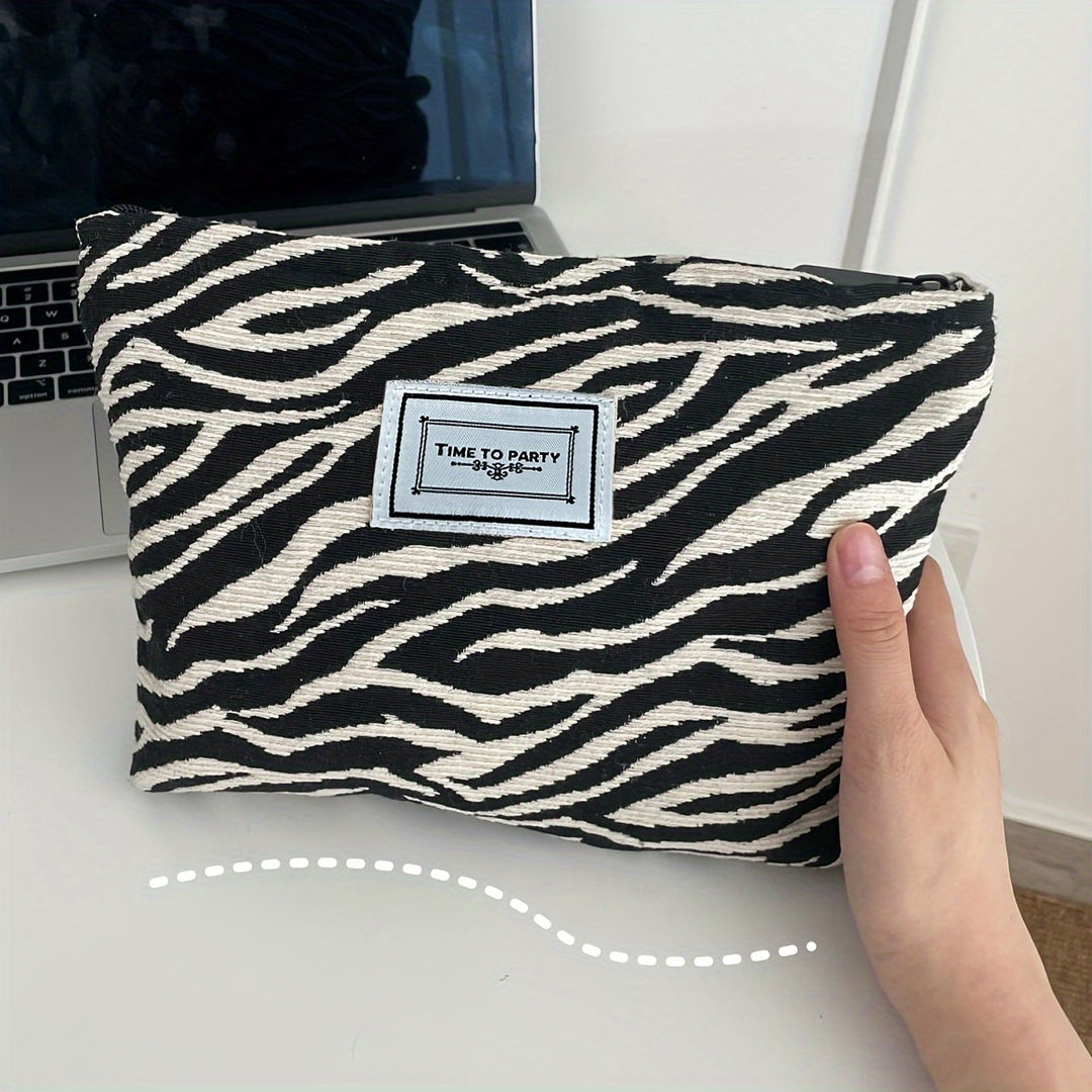 Bella | Toilettas met Zebraprint – Dames Clutch & Organizer